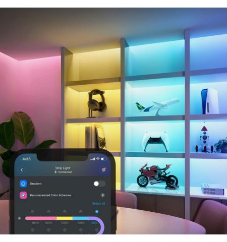 Light Strip  GOVEE RGBICWW LED Strip Light 2 Pro 5m, Protective Coating, Smart Wi-Fi Light Strip, 5-in-1 RGBIC+ Technology, Matter Compatible, Multicolor, Zonal Color Control, App, Voice Control, No Hub Required, 3M Peel-and-Stick, Flexible Installation,  Light Strip  GOVEE RGBICWW LED Strip Light 2 Pro 5m, Protective Coating, Smart Wi-Fi Light Strip, 5-in-1 RGBIC+ Technology, Matter Compatible, Multicolor, Zonal Color Control, App, Voice Control, No Hub Required, 3M Peel-and-Stick, Flexible Installation,