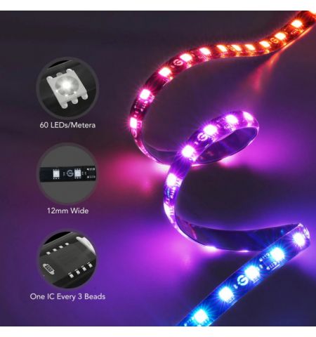 TV Light Strip  GOVEE RGBIC Envisual TV Backlight T2 with Dual Cameras (55”-65”), Wi-Fi + BT, Multicolor, Zonal Color Control, Voice Control, App, Music Mode, No Hub Required, Real-time color matching to enhance your visual experience