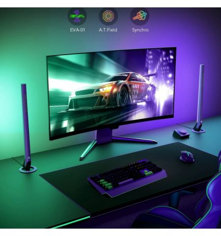 Monitor Light Bars GOVEE RGBIC Wi-Fi Gaming Light Bars with Smart Controller (24”-32”), Wi-Fi + BT, Multicolor, App, Music Mode, No Hub Required Monitor Light Bars GOVEE RGBIC Wi-Fi Gaming Light Bars with Smart Controller (24”-32”), Wi-Fi + BT, Multicolor, App, Music Mode, No Hub Required