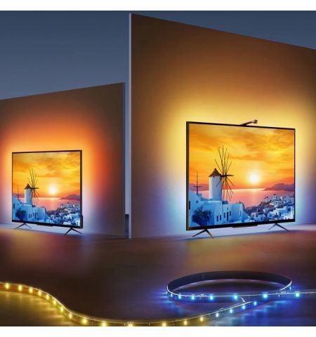 TV Light Strip  GOVEE RGBIC TV Backlight 3 Lite (75”-85”), Wi-Fi + BT, Multicolor, Matter Compatible, Zonal Color Control, Voice Control, App, Music Mode, No Hub Required, Real-time color matching to enhance your visual experience TV Light Strip  GOVEE RGBIC TV Backlight 3 Lite (75”-85”), Wi-Fi + BT, Multicolor, Matter Compatible, Zonal Color Control, Voice Control, App, Music Mode, No Hub Required, Real-time color matching to enhance your visual experience