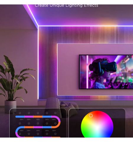Light Strip  GOVEE RGBICW COB Strip Light Pro 3m, White, Smart Wi-Fi Light Strip, Wi-Fi + BT, Matter Compatible, Multicolor, Zonal Color Control, App, Shape Recognition, No Hub Required, Flexible Installation, AI Lighting Bot Light Strip  GOVEE RGBICW COB Strip Light Pro 3m, White, Smart Wi-Fi Light Strip, Wi-Fi + BT, Matter Compatible, Multicolor, Zonal Color Control, App, Shape Recognition, No Hub Required, Flexible Installation, AI Lighting Bot