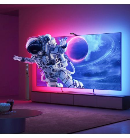 TV Light Strip  GOVEE RGBIC Envisual TV Backlight T2 with Dual Cameras (55”-65”), Wi-Fi + BT, Multicolor, Zonal Color Control, Voice Control, App, Music Mode, No Hub Required, Real-time color matching to enhance your visual experience
