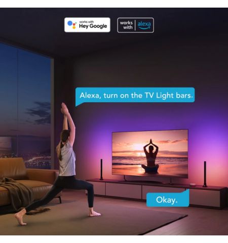 TV Light Bars GOVEE RGBIC TV Light Bars (45”-70”), Wi-Fi + BT, Multicolor, App, Music Mode, No Hub Required TV Light Bars GOVEE RGBIC TV Light Bars (45”-70”), Wi-Fi + BT, Multicolor, App, Music Mode, No Hub Required
