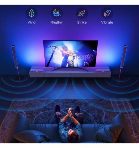 TV Light Bars GOVEE RGBIC TV Light Bars (45”-70”), Wi-Fi + BT, Multicolor, App, Music Mode, No Hub Required TV Light Bars GOVEE RGBIC TV Light Bars (45”-70”), Wi-Fi + BT, Multicolor, App, Music Mode, No Hub Required