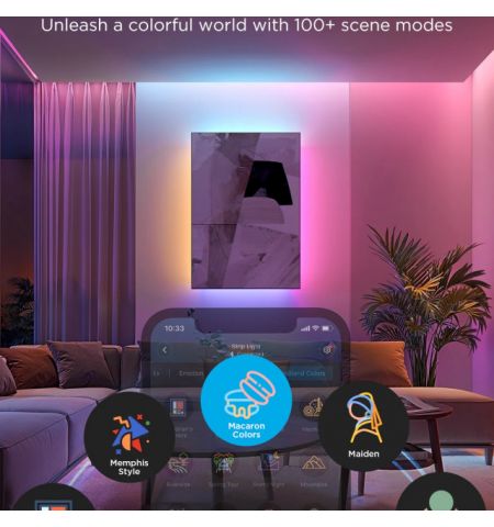 Light Strip  GOVEE RGBICWW LED Strip Light 2 Pro 5m, Protective Coating, Smart Wi-Fi Light Strip, 5-in-1 RGBIC+ Technology, Matter Compatible, Multicolor, Zonal Color Control, App, Voice Control, No Hub Required, 3M Peel-and-Stick, Flexible Installation,  Light Strip  GOVEE RGBICWW LED Strip Light 2 Pro 5m, Protective Coating, Smart Wi-Fi Light Strip, 5-in-1 RGBIC+ Technology, Matter Compatible, Multicolor, Zonal Color Control, App, Voice Control, No Hub Required, 3M Peel-and-Stick, Flexible Installation,