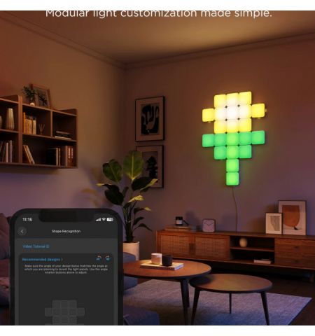Square Lights  GOVEE Smart Mini Panel Lights 10 Pack, Wi-Fi + BT, Multicolor, Diffused RGBIC Light Effects, No Hub Required, DIY Lighting Effects, Flexible Installation, 40 Preset Lighting Effects, Customizable Design Layout, App, Control Box, Voice Contr Square Lights  GOVEE Smart Mini Panel Lights 10 Pack, Wi-Fi + BT, Multicolor, Diffused RGBIC Light Effects, No Hub Required, DIY Lighting Effects, Flexible Installation, 40 Preset Lighting Effects, Customizable Design Layout, App, Control Box, Voice Contr