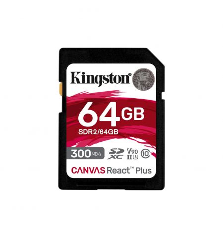 Card de memorie Kingston Canvas React Plus SD 64GB