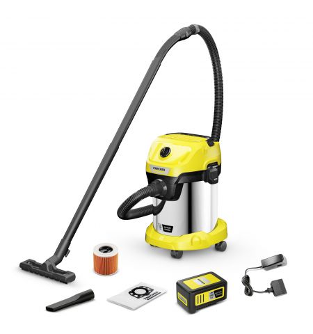 Aspirator umed-uscat cu acumulator WD 3-18 S Battery Set