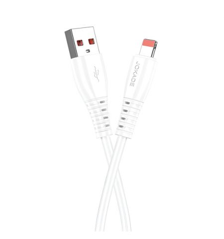 Jokade Кабель USB-A to Lightning 5A 1M JA043, белый