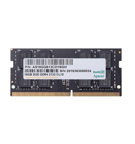 Оперативная память Apacer AS16GGB32CSYBGH, DDR4 SDRAM, 3200 МГц, 16Гб