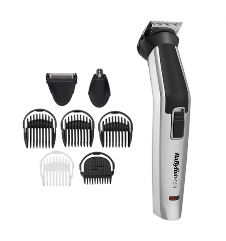 Мужской Триммер BaByliss 8-in-1 Titanium Multi Trimmer MT726E, Серебристый | Черный