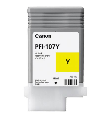 Картридж чернильный Canon PFI-107, 6708B001, Желтый