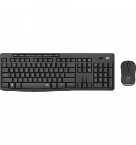 Клавиатура и мышь Logitech MK295, Беспроводное, Чёрный
