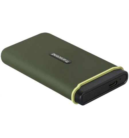 Внешний портативный SSD накопитель Transcend ESD380C, 500 ГБ, Military Green (TS500GESD380C)