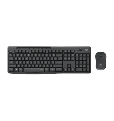 Клавиатура и мышь Logitech MK295, Беспроводное, Чёрный