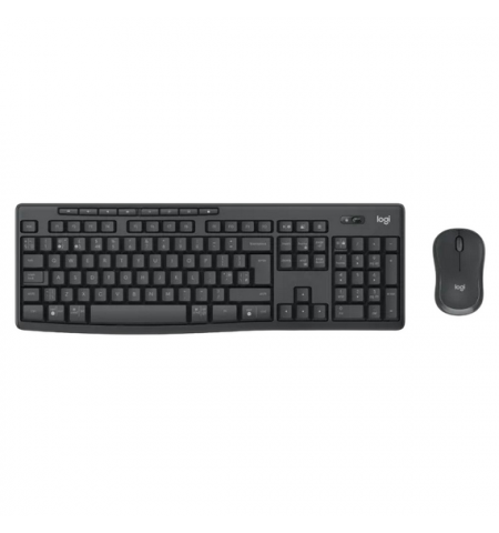Клавиатура и мышь Logitech MK370, Беспроводное, Чёрный