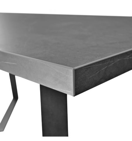 Masă FRIDA Marmură Neagră+Black Legs 150×80