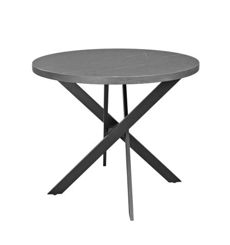 Masă TORINO Rondo Marmură Neagră Ø90
