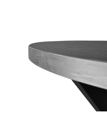 Masă TORINO Rondo Marmură Neagră Ø90