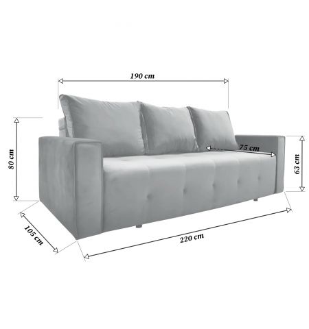 Canapea ExtensibilăParma Green