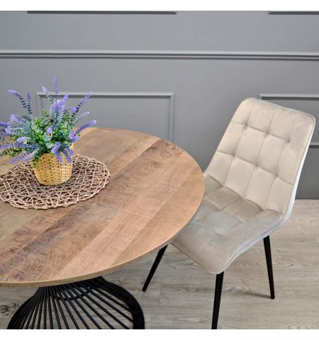 Masă FELICIA Colonial+Black Leg ∅100