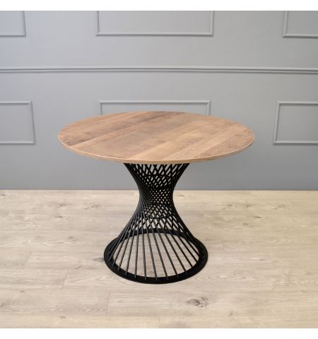 Masă FELICIA Colonial+Black Leg ∅100