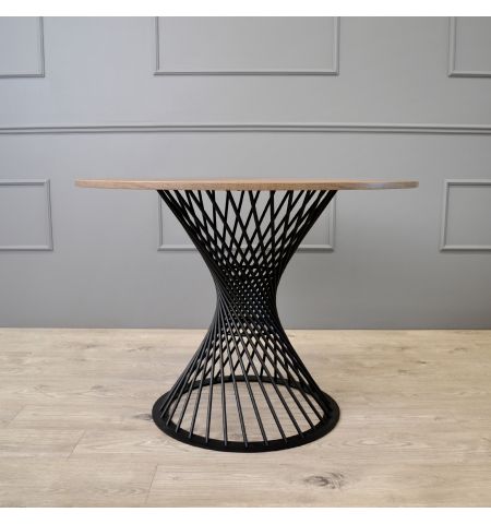 Masă FELICIA Colonial+Black Leg ∅100