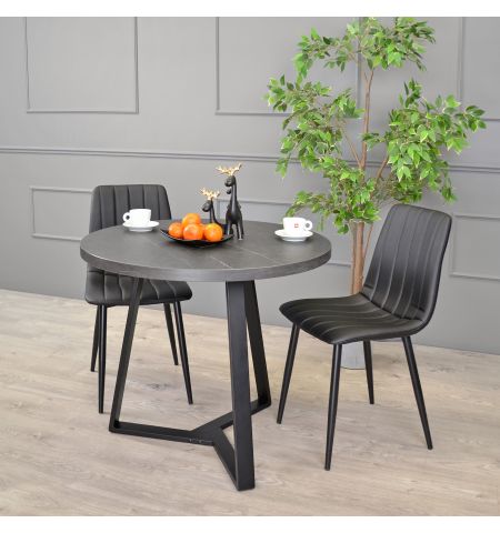 Masă CALIPSO Marmură Neagră Ø90