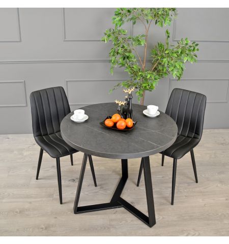 Masă CALIPSO Marmură Neagră Ø90