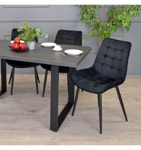 Masă HANA Marmură Neagră 150×80