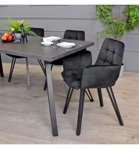 Masă TOKYO Marmură Neagră 180×90