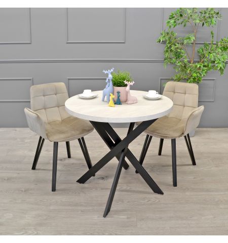 Masă TORINO Rondo Mătase Ø90