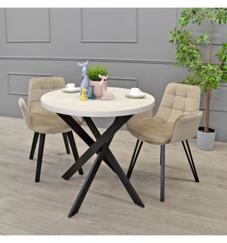 Masă TORINO Rondo Mătase Ø90