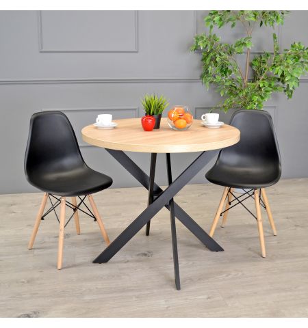 Masă TORINO Rondo Sonoma Ø90