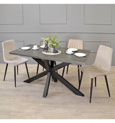 Masă VESTA Marmură Neagră 150×80