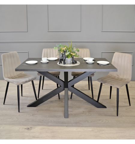 Masă VESTA Marmură Neagră 150×80