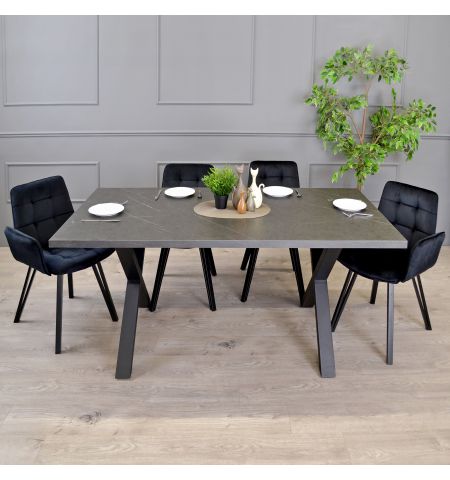 Masă Onix Marmură Neagră 180×90