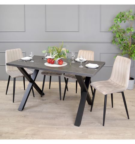 Masă Onix Marmură Neagră 150×80