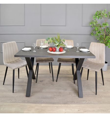 Masă Onix Marmură Neagră 150×80