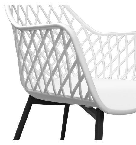 Scaun SL-7019 White+Black Legs