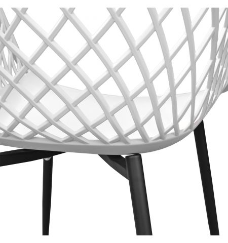 Scaun SL-7019 White+Black Legs