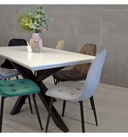 Scaun M-01-3 (Hlr-56) Catifea Green+Black Legs