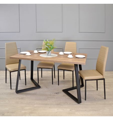 Masă FRIDA Colonial+Black Legs 150×80