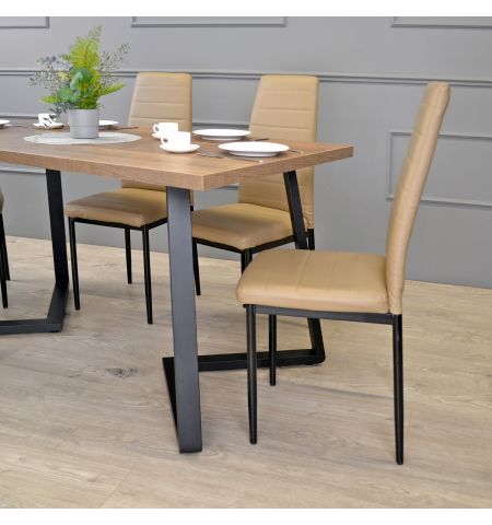 Masă FRIDA Colonial+Black Legs 150×80