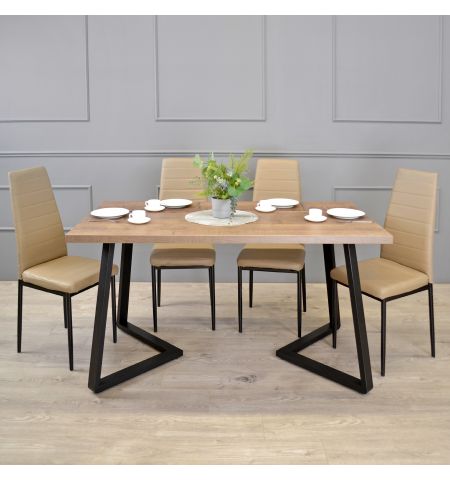 Masă FRIDA Colonial+Black Legs 150×80