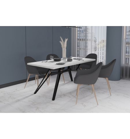 Masă SELENA Marmură Albă 180×90