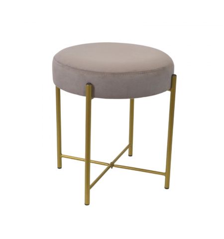 Taburet Taco Beige Gold Legs