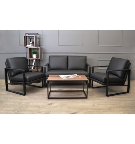 Fotoliu YORK Pu Black