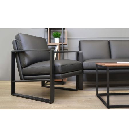 Fotoliu YORK Pu Black