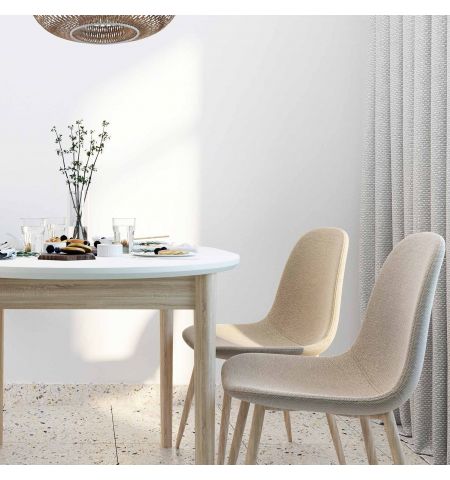 Masă Extensibilă TB-07 Beige+Transprint Legs 120/150x95